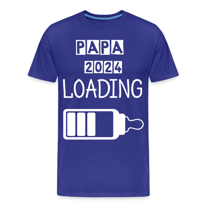 Männer Premium T-Shirt - Papa 2024 LOADING - Königsblau