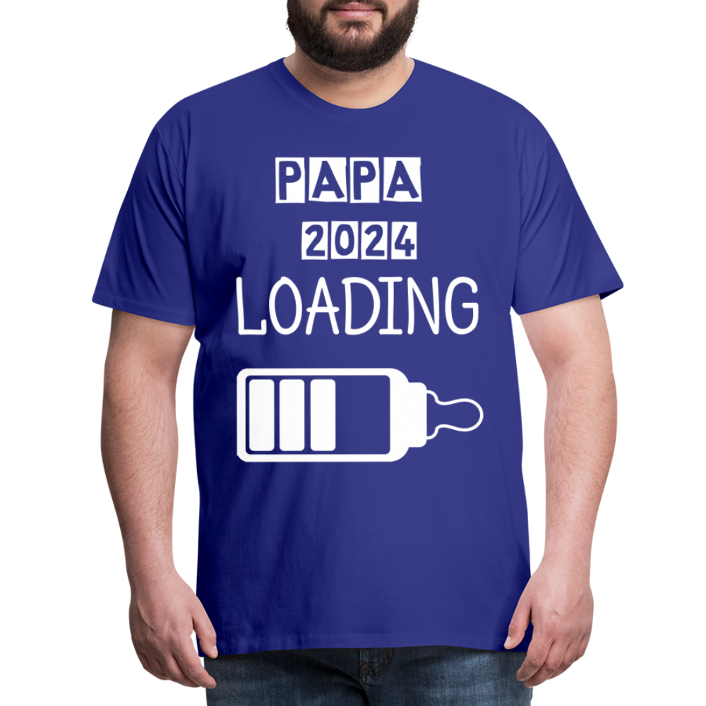 Männer Premium T-Shirt - Papa 2024 LOADING - Königsblau