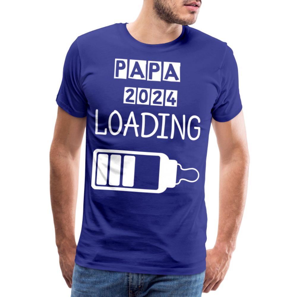 Männer Premium T-Shirt - Papa 2024 LOADING - Königsblau