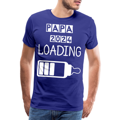 Männer Premium T-Shirt - Papa 2024 LOADING - Königsblau