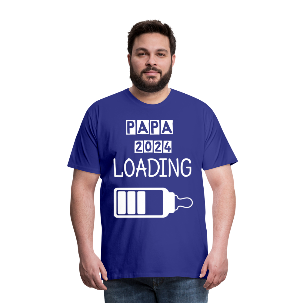 Männer Premium T-Shirt - Papa 2024 LOADING - Königsblau