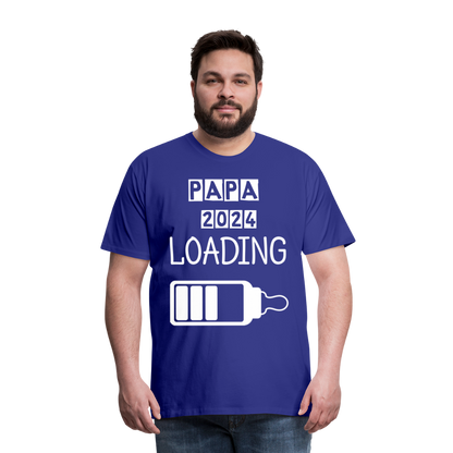 Männer Premium T-Shirt - Papa 2024 LOADING - Königsblau