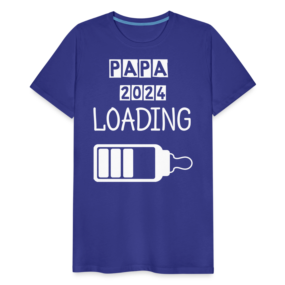 Männer Premium T-Shirt - Papa 2024 LOADING - Königsblau