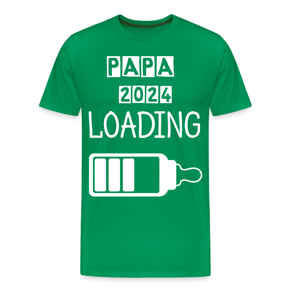 Männer Premium T-Shirt - Papa 2024 LOADING - Kelly Green