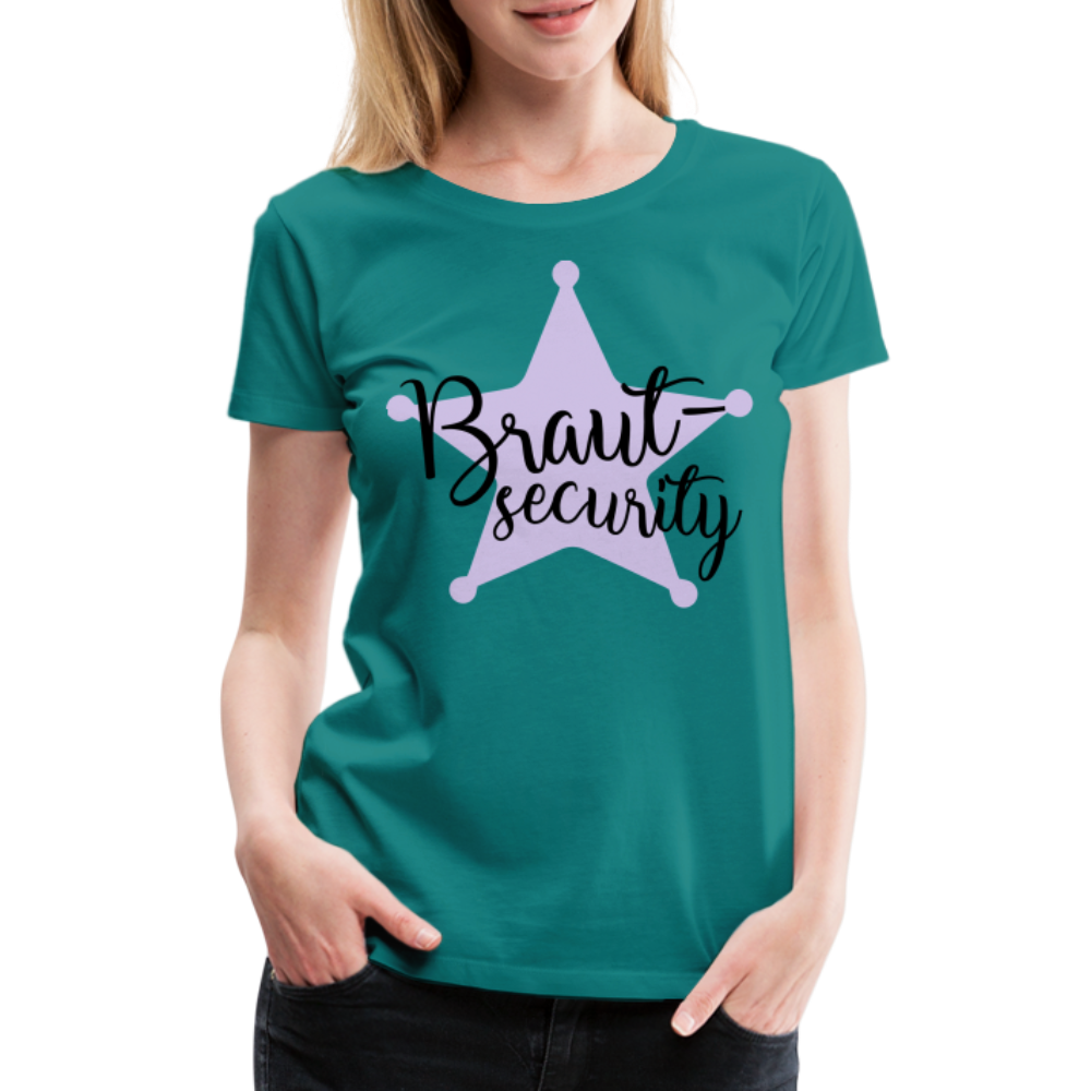 Frauen Premium T-Shirt - Braut Security - Divablau