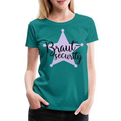 Frauen Premium T-Shirt - Braut Security - Divablau