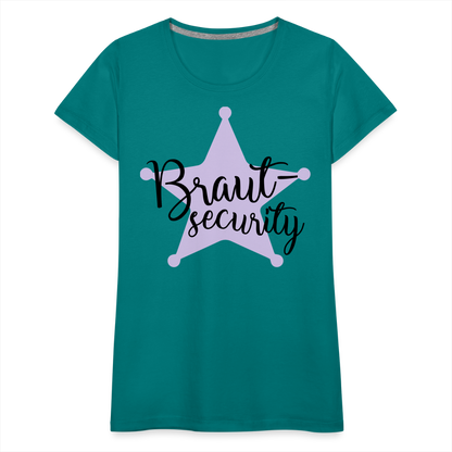 Frauen Premium T-Shirt - Braut Security - Divablau