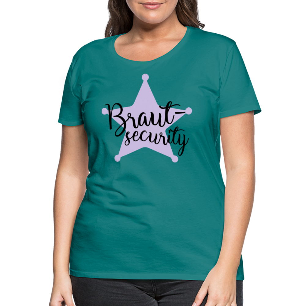 Frauen Premium T-Shirt - Braut Security - Divablau