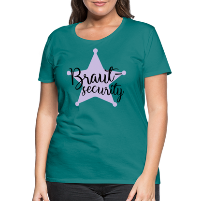 Frauen Premium T-Shirt - Braut Security - Divablau