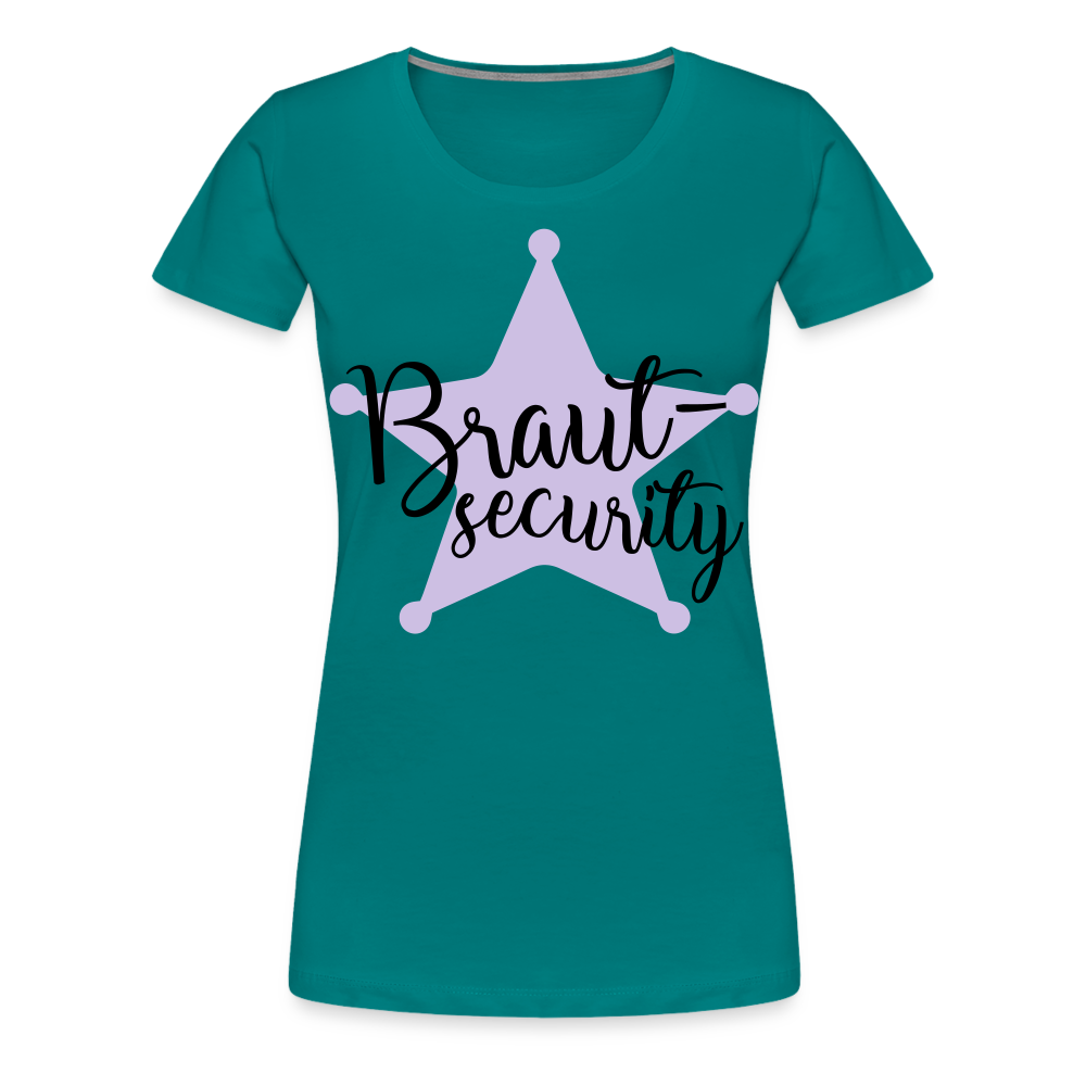 Frauen Premium T-Shirt - Braut Security - Divablau