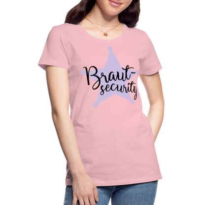 Frauen Premium T-Shirt - Braut Security - Hellrosa