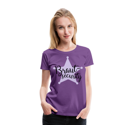 Frauen Premium T-Shirt - Braut Security - Lila