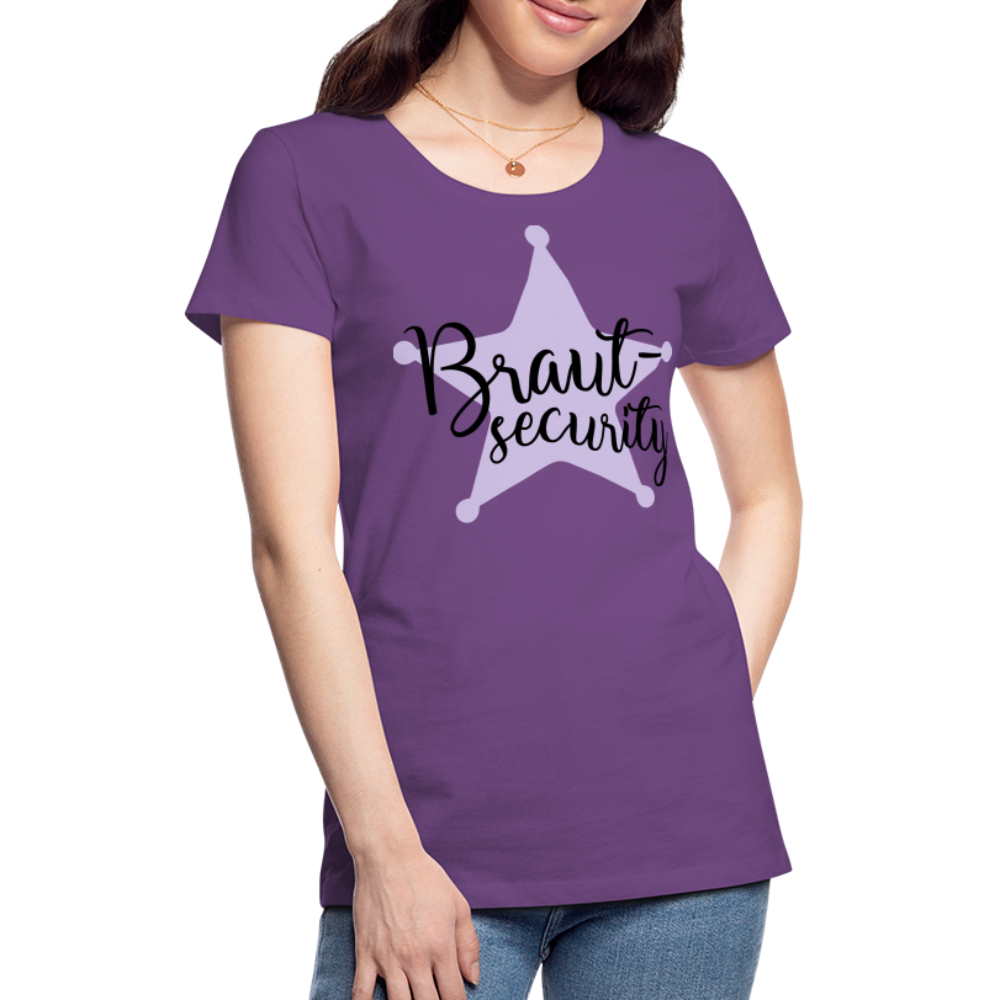 Frauen Premium T-Shirt - Braut Security - Lila