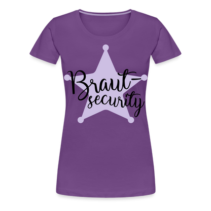 Frauen Premium T-Shirt - Braut Security - Lila