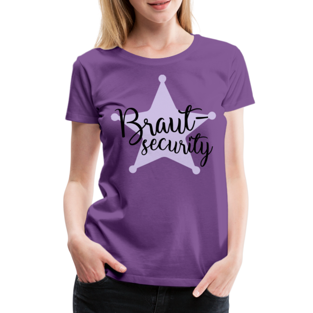 Frauen Premium T-Shirt - Braut Security - Lila