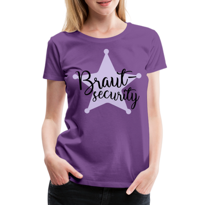 Frauen Premium T-Shirt - Braut Security - Lila