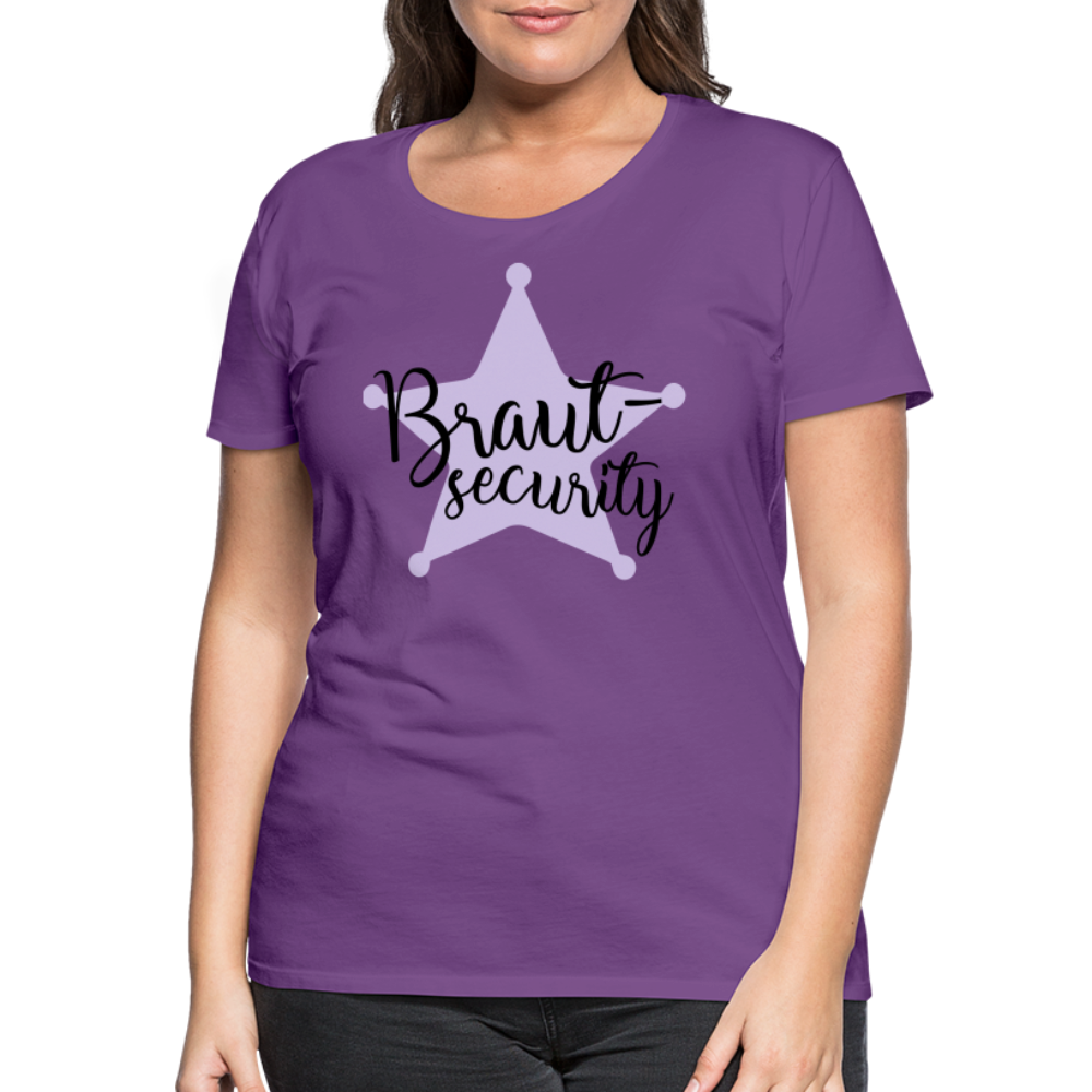 Frauen Premium T-Shirt - Braut Security - Lila