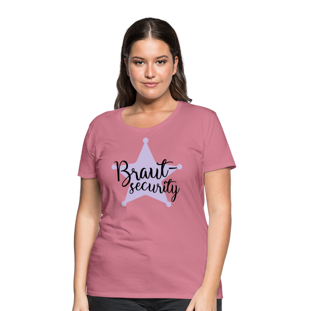 Frauen Premium T-Shirt - Braut Security - Malve