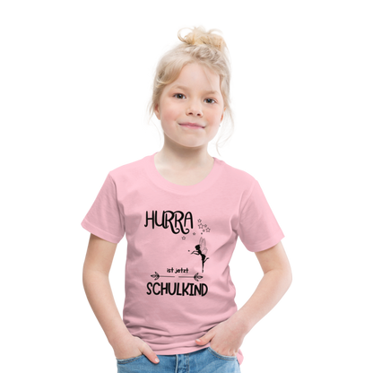 Kinder T-Shirt personalisierbar zum Schulanfang - Fee - Hellrosa