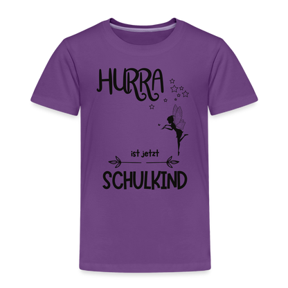 Kinder T-Shirt personalisierbar zum Schulanfang - Fee - Lila