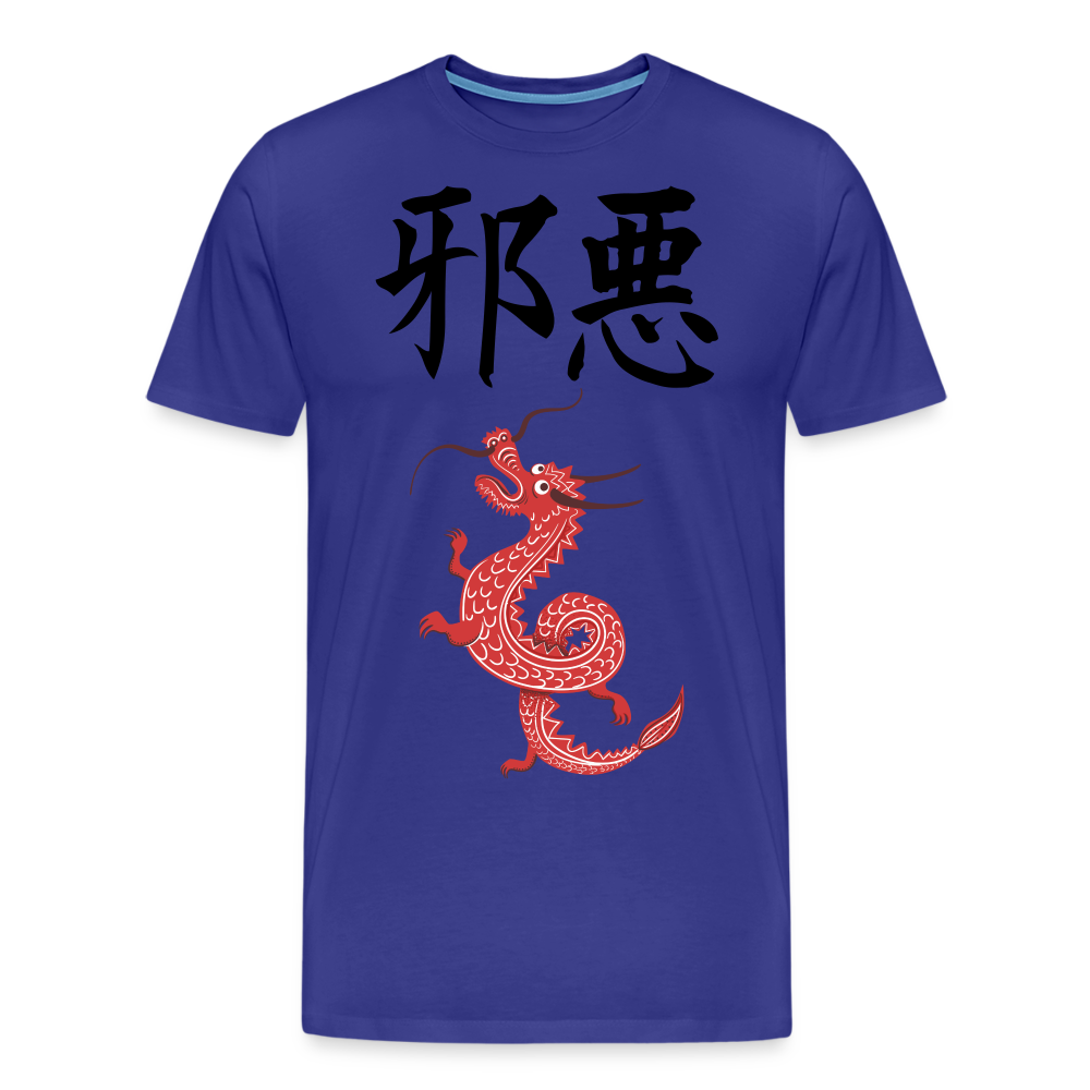 Männer Premium T-Shirt - Chinesische Zeichen Drache - Königsblau