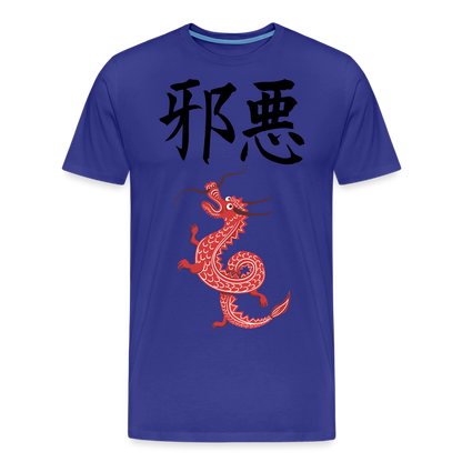 Männer Premium T-Shirt - Chinesische Zeichen Drache - Königsblau