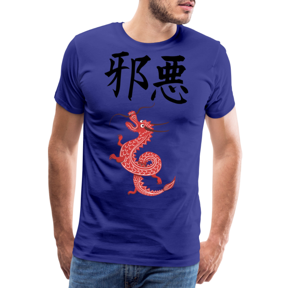 Männer Premium T-Shirt - Chinesische Zeichen Drache - Königsblau