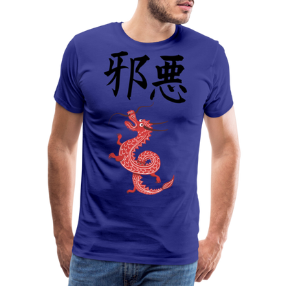 Männer Premium T-Shirt - Chinesische Zeichen Drache - Königsblau