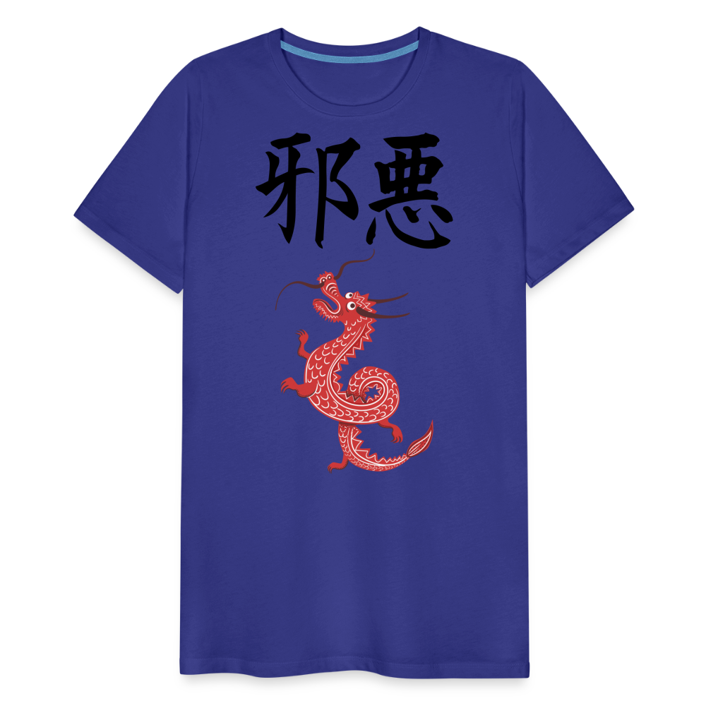 Männer Premium T-Shirt - Chinesische Zeichen Drache - Königsblau