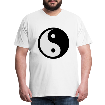 Männer Premium T-Shirt - Ying and Yang - weiß