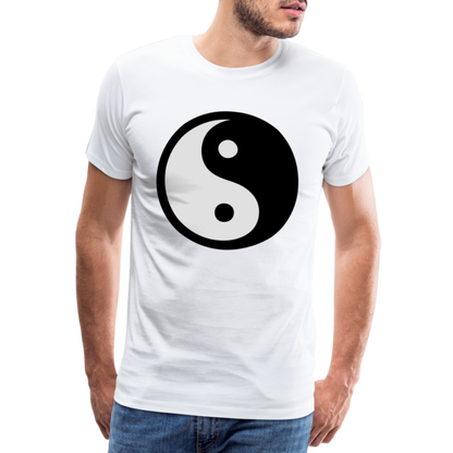 Männer Premium T-Shirt - Ying and Yang - weiß