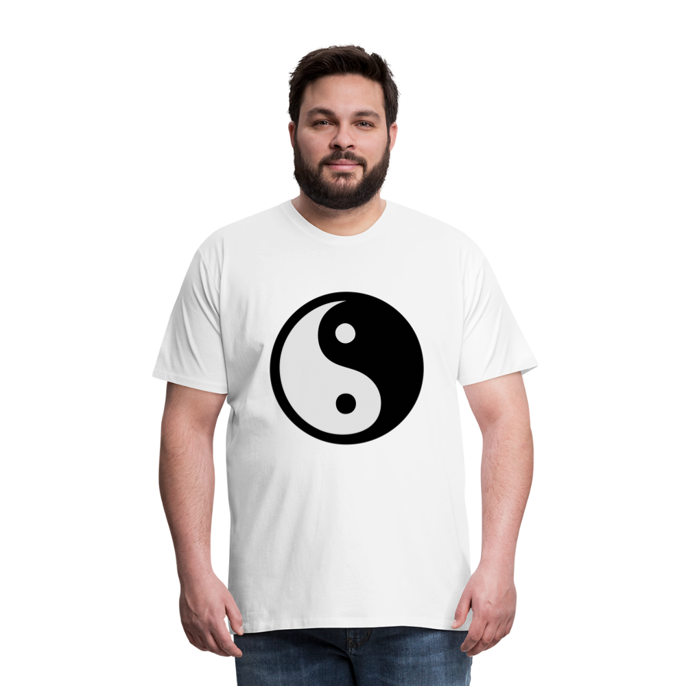 Männer Premium T-Shirt - Ying and Yang - weiß