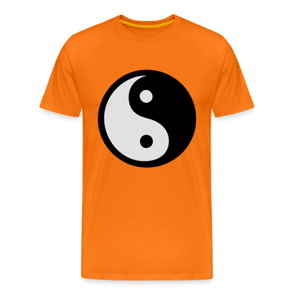 Männer Premium T-Shirt - Ying and Yang - Orange