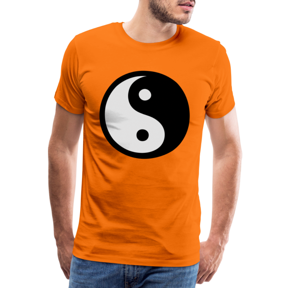 Männer Premium T-Shirt - Ying and Yang - Orange