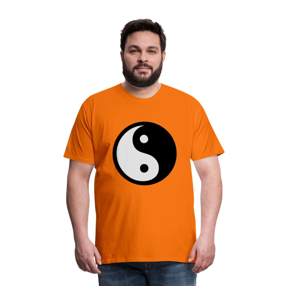 Männer Premium T-Shirt - Ying and Yang - Orange