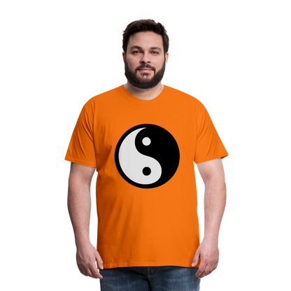 Männer Premium T-Shirt - Ying and Yang - Orange