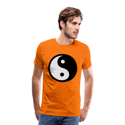 Männer Premium T-Shirt - Ying and Yang - Orange