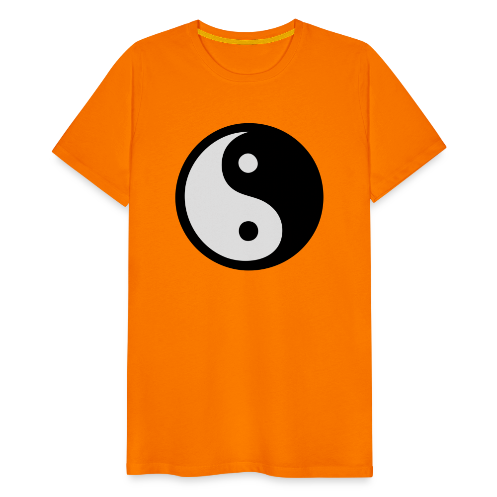 Männer Premium T-Shirt - Ying and Yang - Orange