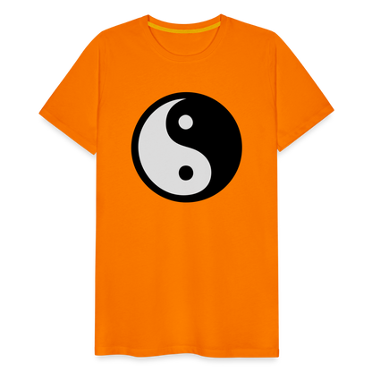 Männer Premium T-Shirt - Ying and Yang - Orange