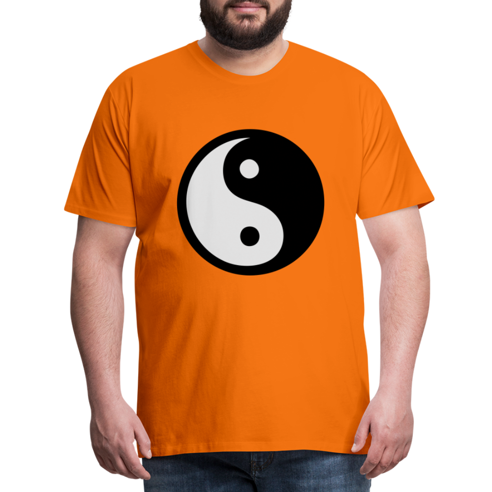 Männer Premium T-Shirt - Ying and Yang - Orange