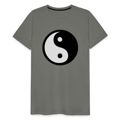 Männer Premium T-Shirt - Ying and Yang - Asphalt