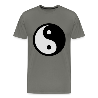 Männer Premium T-Shirt - Ying and Yang - Asphalt