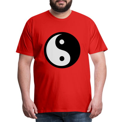 Männer Premium T-Shirt - Ying and Yang - Rot