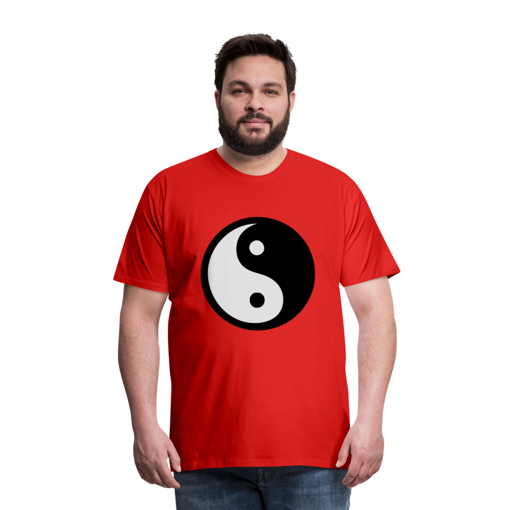 Männer Premium T-Shirt - Ying and Yang - Rot