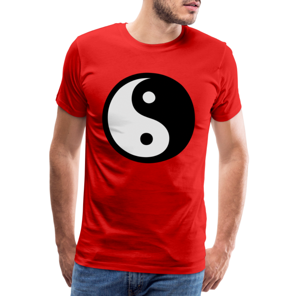 Männer Premium T-Shirt - Ying and Yang - Rot