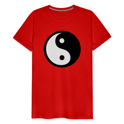 Männer Premium T-Shirt - Ying and Yang - Rot