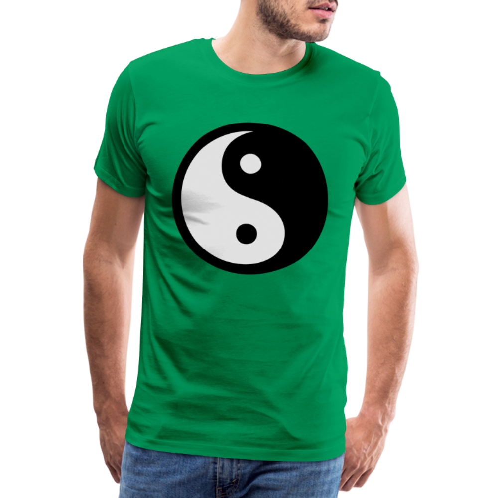 Männer Premium T-Shirt - Ying and Yang - Kelly Green