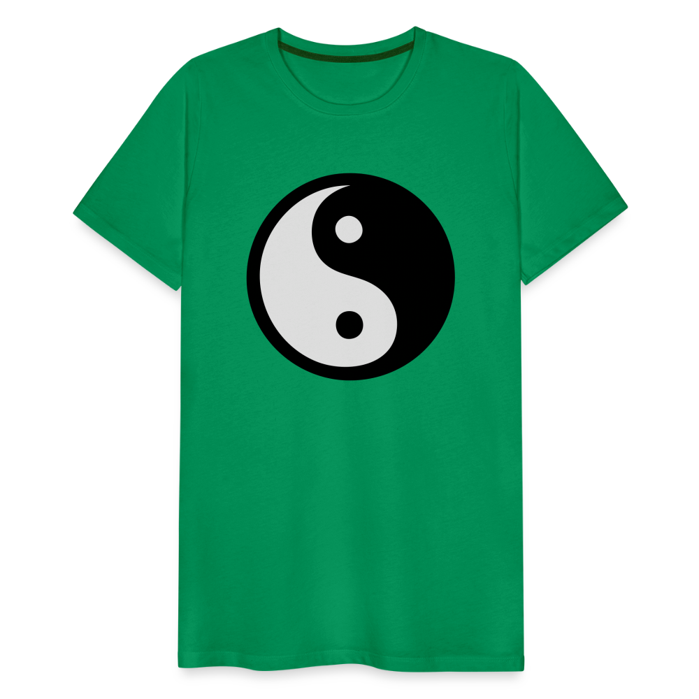 Männer Premium T-Shirt - Ying and Yang - Kelly Green