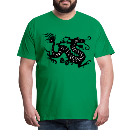 Männer Premium T-Shirt - Chinesischer Drache - Kelly Green