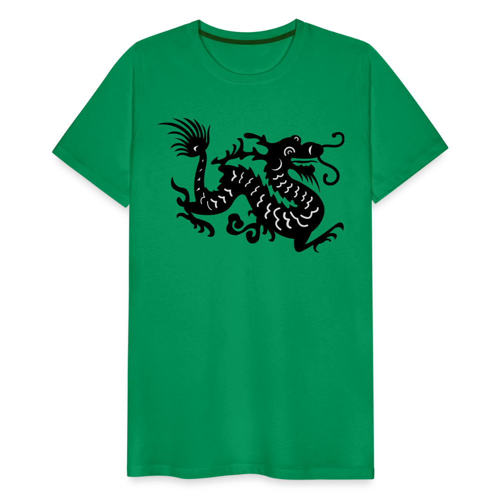 Männer Premium T-Shirt - Chinesischer Drache - Kelly Green